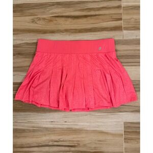 Prince Womens Neon Pink Pleated Tennis Skort XL Animal Print Athletic Skirt